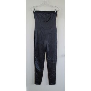 Sexy Women Black Stretch Dressy Strapless Jumpsuit‎ Romper Small LB1215